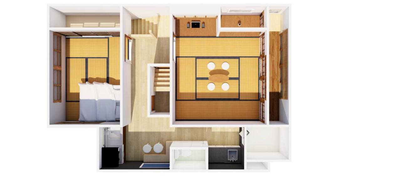 Modern Machiya Mibu Villa Kyoto Bagian luar foto